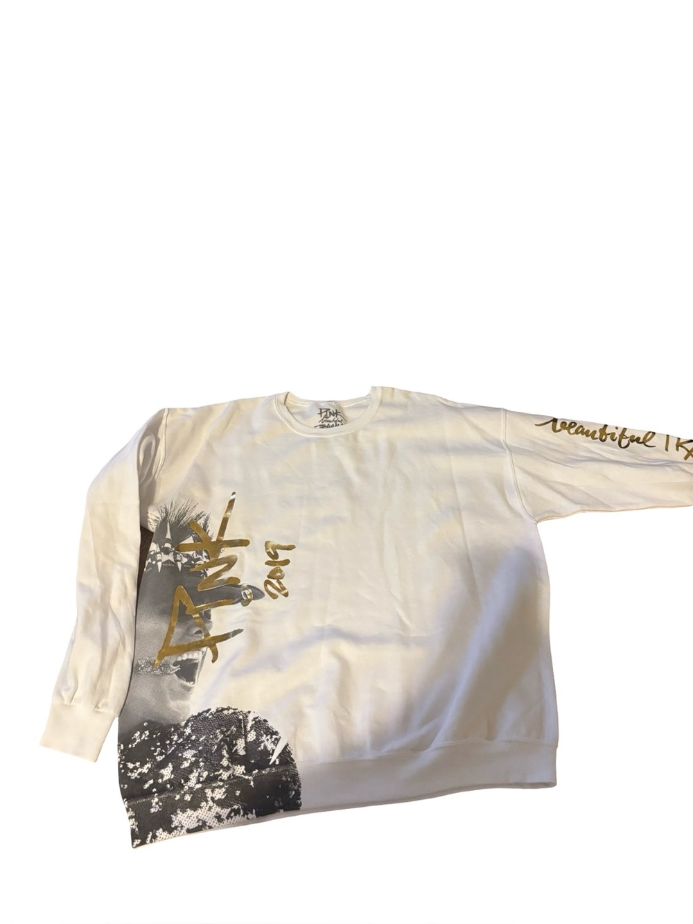 PINK Beautiful Trauma World Tour 2019 Official Crew Neck Sweatshirt Unisex xl